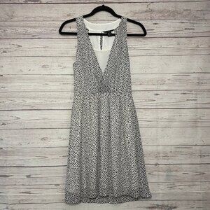 H+M‎ Black White Halter Style Dress US4